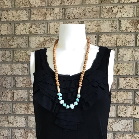 Jewelry - Wooden necklace with stones